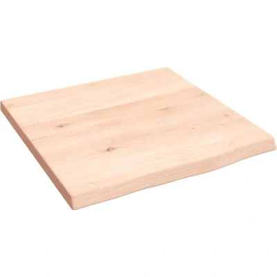 Image of vidaXL Wall Shelf 40x40x2 cm Untreated Solid Wood Oak