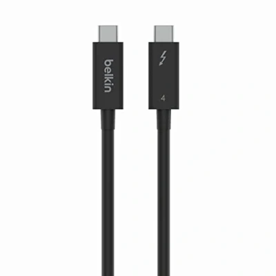 Image of Belkin Active Thunderbolt 4 USB C Cable, Type Connection with 100W Power Delivery PD Enabled, Compliant and Compatible TB3 MacBook Pro, iPhone 15 more, 2m