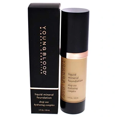 Image of Youngblood Liquid Mineral Foundation In Sand 30 Ml,Black