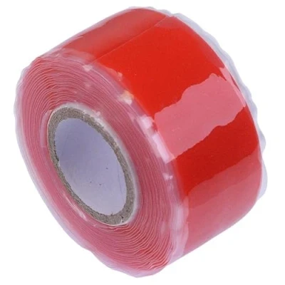 Image of Red 25mm x 3m Silicone Rubber Tape Self Welding Sealing Electrical