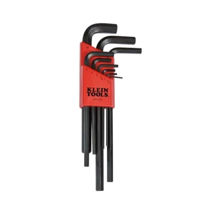 Image of L Style Hex Key Caddy Set Metric, 9 Piece Klein Tools LMK10 , Black