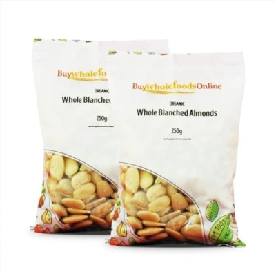 Image of Organic Whole Blanched Almonds 500g (BWFO)