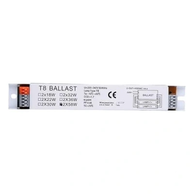 Image of Buwei T8 220 240V AC 2x58W Wide Voltage Electronic Ballast Fluorescent Lamp Ballasts