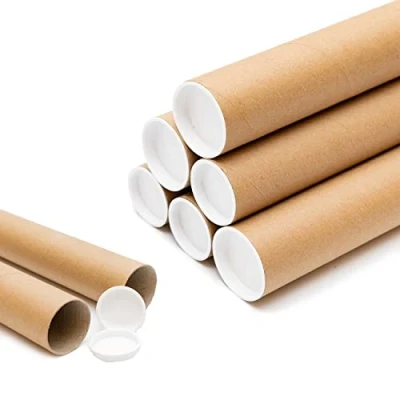 Image of Edenpack 10 x A2 Postal Tubes for Poster Artworks Paintings Documents Blueprints 460mm 45mm Cardboard Rolls + End Caps