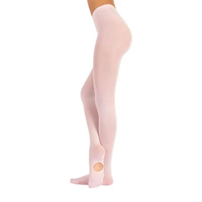 Image of CALZITALY 80 den Ballet Convertible Tights For Woman Dance Pantyhose Pink, Black XS, S, M, L, XL Italian Hosiery (Pink, M)