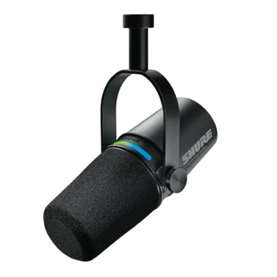 Image of Shure MV7i Smart Microphone with Built In Audio Interface Podcast &amp; Musician Mic 2 Channels, XLR and 1/4&quot;, USB C for Mac/PC/Phone, Advanced DSP Features, All Metal Design, Auto Level Mode