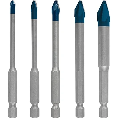 Image of Bosch 5X Expert HEX 9 Hard Ceramic Drill Bit Set (for Tiles, Soft Ø 4 10 mm, Professional Accessory Impact Drill/Driver, Rotary Drill/Drivers)