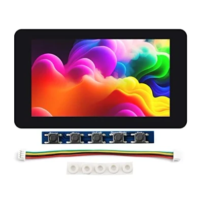 Image of Waveshare 7 inch 5 point Capacitive Touch Screen Display Kit for Raspberry Pi Zero 7&#039;&#039; 1024x600 Resolution IPS Expansion Board,Easy to Build All in one Mini Computer