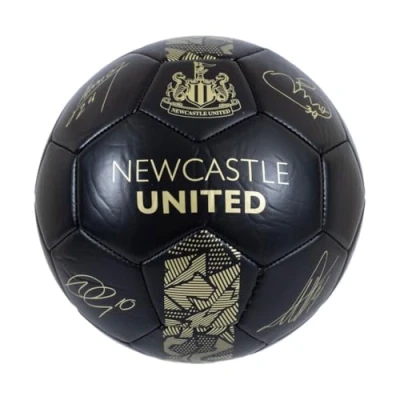 Image of Hy Pro Officially Licensed Newcastle United F.C. Signature Football Phantom, Size 1, NUFC, Training, Match, Merchandise, Collectible For Kids and Adults