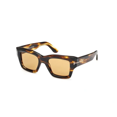Image of Tom Ford Ilias Sunglasses, Size: 50, Dark avana brown