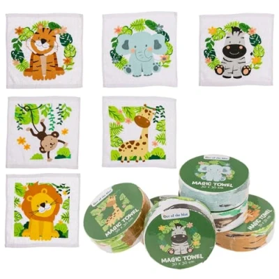 Image of Safari Animals Magic Expanding Flannel Single Little Gift Cracker Filler