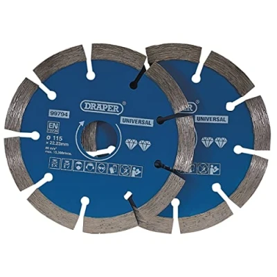 Image of Draper Segmented Diamond Blade, 115mm (Pack of 2)