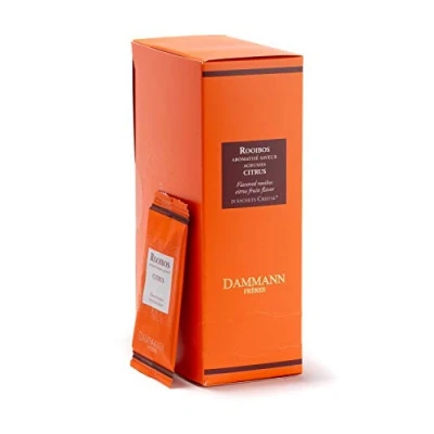 Image of DAMMANN FRERES Rooibos CITRUS tea 24 wrapped envelopped bags