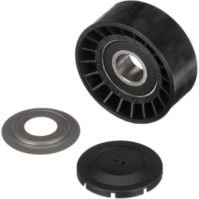 Image of 059903341G, 059903341H Idler Pulley GATES FleetRunner Micro V Kit T36376 AUDI: A6 C7 Avant, Allroad, VOLKSWAGEN: Touareg II, PORSCHE: Cayenne