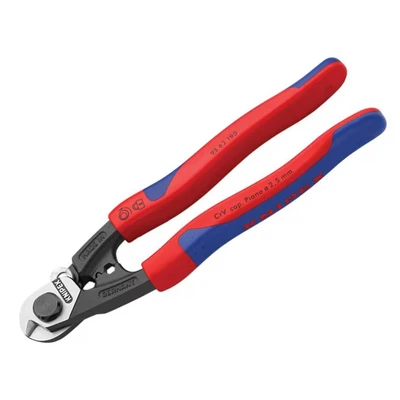 Image of Knipex Wire Rope/Bowden Cable Cutters Multi Component Grip 190mm KPX9562190