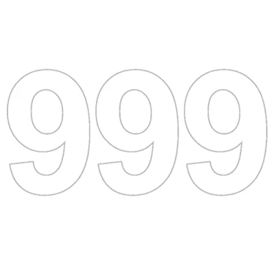 Image of Haobase Pack of 3 Plain White Bin Number 0 9 Adhesive Waterproof and UV Resistant Vinyl Stickers About 12 * 18 cm (9)