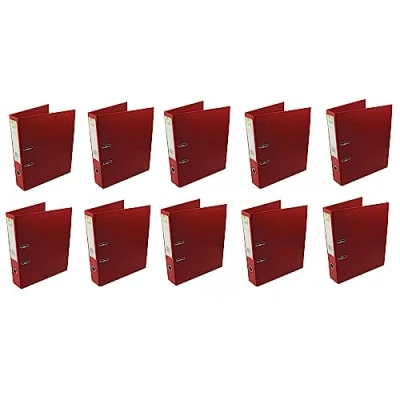 Image of Q Connect 70mm Lever Arch File Polypropylene Foolscap Red (Pack of 10) KF20027