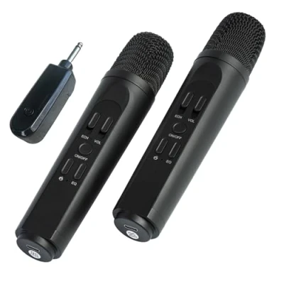 Image of Mr Entertainer Dual Wireless Microphone System. Perfect For Use With Karaoke Machines