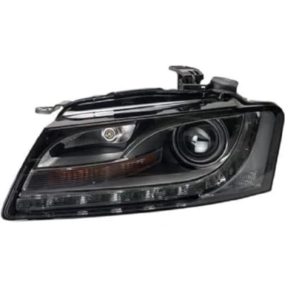 Image of 8T0941030AG, 8T0941030AN, 8T0941030Q Headlights VALEO 043582 right D3S, W5W, H21W Bi Xenon, LED transparent for hand traffic ORIGINAL PART