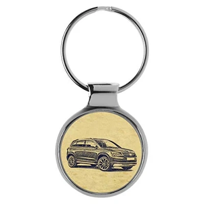 Image of KIESENBERG Keychain Keyring Key Chain Ring Gifts for Karoq Fan A 4458
