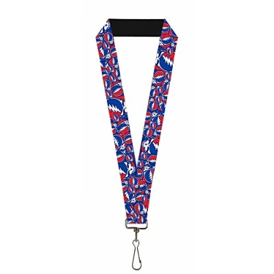 Image of Buckle Down Key Chain Lanyard 1.0&quot; Steal Your Face Stacked unisex adults One size
