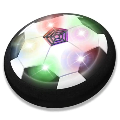 Image of JRD&amp;BS WINL Hover Football Toys for 4 8 Years Old Boys Girls LED Soccer Kids Gifts 3 12 Boy Indoor Sport Game Birthday Toy (Black)