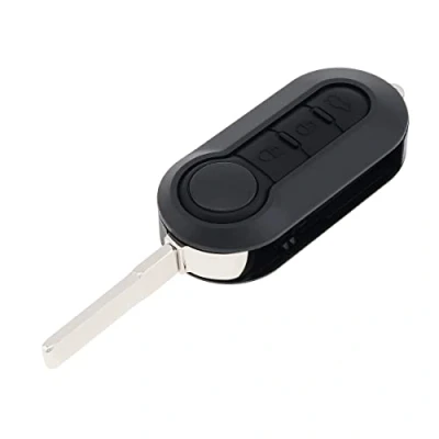 Image of Car Key Remote Control Folding Housing Replacement Fit for Fiat 500 Doblo Ducato Panda Punto Peugeot 3 Buttons