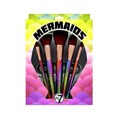 Image of W7 5 Piece Professional Holographic Iridescent Mermaid Brush Collection