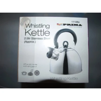 Image of WHISTLING KETTLE 2.5 LTR STAINLESS STEEL