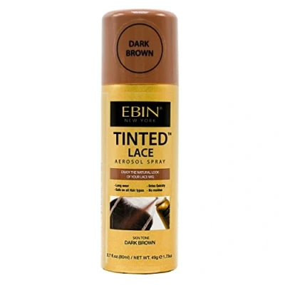 Image of EBIN Tinted Lace Spray (80ml, Dark Brown)