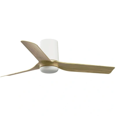 Image of Mini Punt Tub Small White, Light Wood DC Ceiling Fan 6 Speed