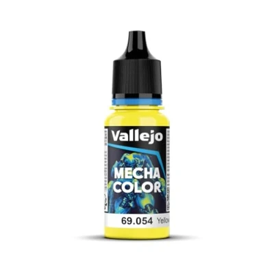 Image of Vallejo 17 ml &quot;AV Mecha Color&quot; Acrylic Airbrush Colour Yellow Fluorescent