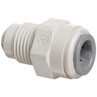 Image of John Guest Straight Adaptor 3/8 inch Tube OD x 1/4 MFL Male Thread (one Supplied)