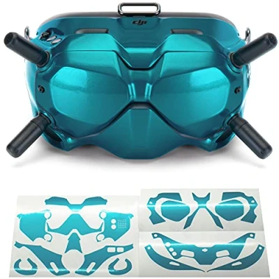 Image of WRAPGRADE Skin Compatible with DJI FPV Goggles V2 (CARIBBEAN BLUE)