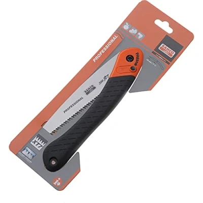 Image of Bahco 396 HP Folding Pruning Saw,Silver/Black/Orange