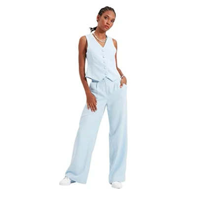 Image of Trendyol FeMan High Waist Wide Leg Trousers