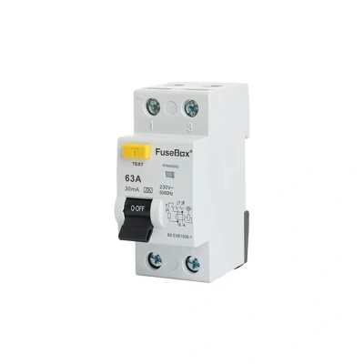 Image of FuseBox Double Pole RCD 63A A Type