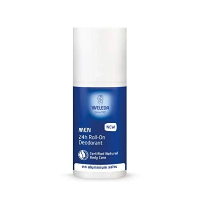 Image of WELEDA Bio Men 24h roll on deodorant, natural cosmetics deodorant with a tart scent and freshness, effective protection against body odour, reliable 24 hours without aluminum (1 x 50 ml)