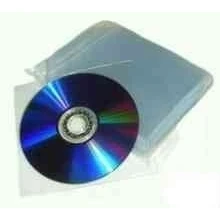 Image of 50 x Dragon Trading Premium CD DVD Blu ray Disc 120 Micron Plastic Wallets Sleeves with Flap Durable for 1