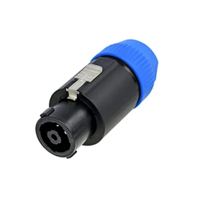 Image of Neutrik NL8FC Speakon 8 Pole Plug, Black, Blue, 60.0 mm*35.0 mm