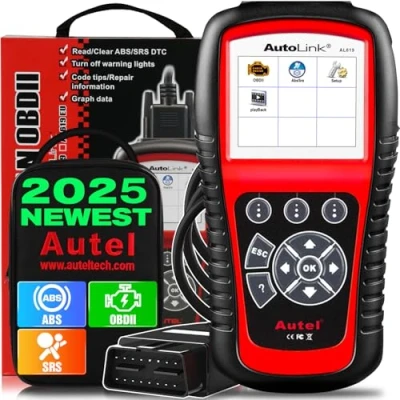 Image of Autel AutoLink AL619 ABS SRS OBD2 Scanner, 2024 Diagnostic Scan Tool with Airbag Warning Lights Reset, Code Reader Enhanced 10 Test Modes, Upgarded Ver. of ML619/ AL519/ AL319