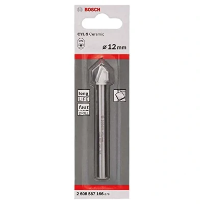 Image of Bosch Professional 1x CYL 9 SoftCeramic Tile drill Bit (for soft ceramic tiles, Ø 12 x 90 mm, Accessories driver)