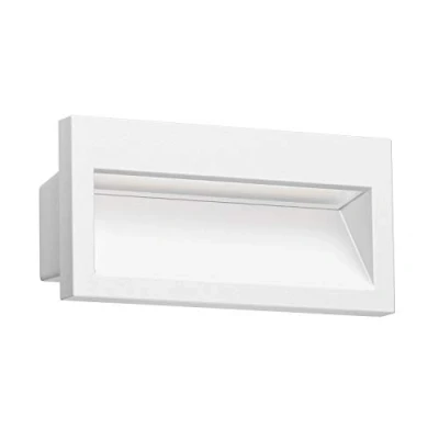 Image of ledscom.de LED recessed Wall Light NOLA, Downlight for Outdoors, IP54 matt, 140 x 70mm, Warm White, Staircase Light, Spotlight, Wall, LED, Lighting, recessed,