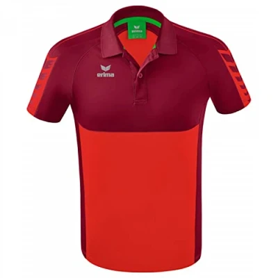 Image of Erima Men&#039;s Six Wings Sport Polo, Red/Bordeaux, M