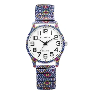 Image of JewelryWe Unisex Stainless Steel Watches: Fashion Bohemian Style Analog Quartz Arabic Numerals Stretch Band Watches for Women Men Valentine&#039;s Day Mother&#039;s Christmas Jewelry