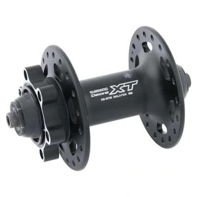 Image of Shimano HB M756 XT disc front hub 6 bolt 36 hole black