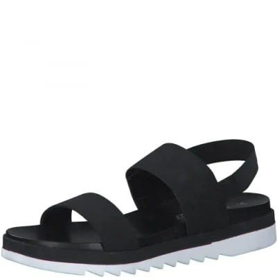 Image of Marco Tozzi Women&#039;s 2 28413 38 Flat Sandal, Black, 4 UK