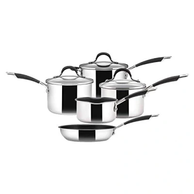 Image of Circulon Stainless Steel 5 Piece Saucepan and Frying pan Set