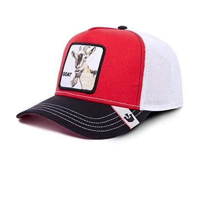 Image of Goorin Bros. Butter Goat MVP Red Adjustable Trucker Cap