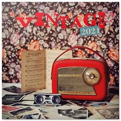 Image of Grupo Erik Vintage 2021 Wall Calendar 11.8 x inches (16 Months) Family Planner